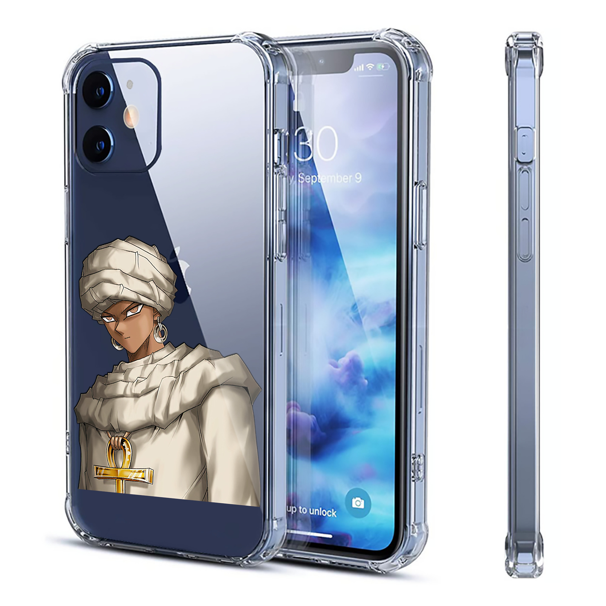（画像用） 遊☆戯☆王 Yu-Gi-Oh! 【iPhone 12シリーズ対応】透明スマホケース（クリアソフトケース）
